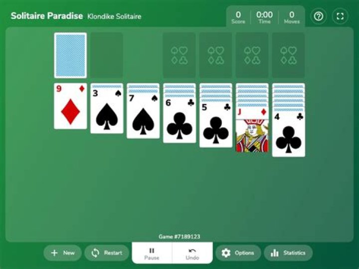 Solitario Clásico - Juega gratis en línea en SolitaireParadise.com